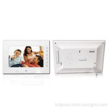 White HD 7 Inch Wedding Anniversary Digital Photo Frame Wit